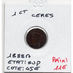 1 centime Cérès 1888 Sup-, France pièce de monnaie