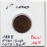 2 centimes Cérès 1888 Sup, France pièce de monnaie