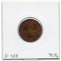 2 centimes Cérès 1888 Sup, France pièce de monnaie