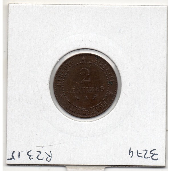 2 centimes Cérès 1889 TTB+, France pièce de monnaie