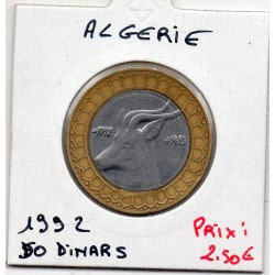 Algérie 50 dinars 1413 ah - 1992 Sup- KM 126 pièce de monnaie