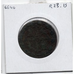 Espagne 8 maravedis 1824 J Jubia B, KM 502 pièce de monnaie
