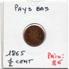 Pays Bas 1/2 cent 1865 TB, KM 109 pièce de monnaie