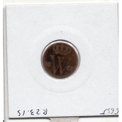 Pays Bas 1/2 cent 1865 TB, KM 109 pièce de monnaie