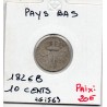 Pays Bas 10 cents 1826 B TB, KM 53 pièce de monnaie