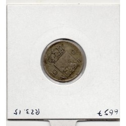 Pays Bas 10 cents 1825 B TB, KM 53 pièce de monnaie