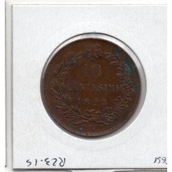 Italie 10 centesimi 1893 R Rome Sup-,  KM 27.2 pièce de monnaie