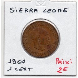 Sierra Leone 1 cent 1964 Sup-, KM 17 pièce de monnaie