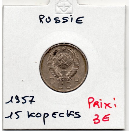 Russie 15 Kopecks 1957 Sup, KM Y124 pièce de monnaie