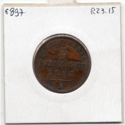 Prusse 3 pfennig 1867 A TTB+ KM 482 pièce de monnaie