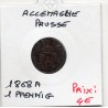 Prusse 1 pfenning 1868 A TTB KM 480 pièce de monnaie