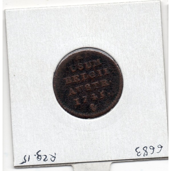 Pays-Bas Autrichiens Liard 1745 Main Anvers B, KM 1 pièce de monnaie
