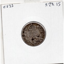 Grande Bretagne 6 pence 1898 TB, KM 779 pièce de monnaie