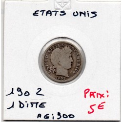 Etats Unis dime 1902 B, KM 113 pièce de monnaie