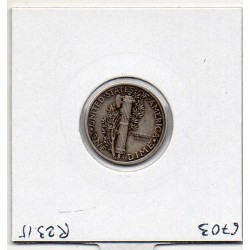 Etats Unis dime 1916 TTB, KM 140 pièce de monnaie