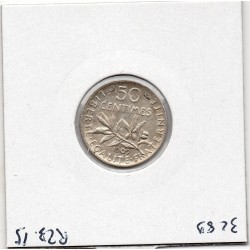 50 centimes Semeuse Argent 1909 Sup-, France pièce de monnaie