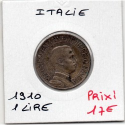 Italie 1 Lire 1910 TTB+, KM 45 pièce de monnaie