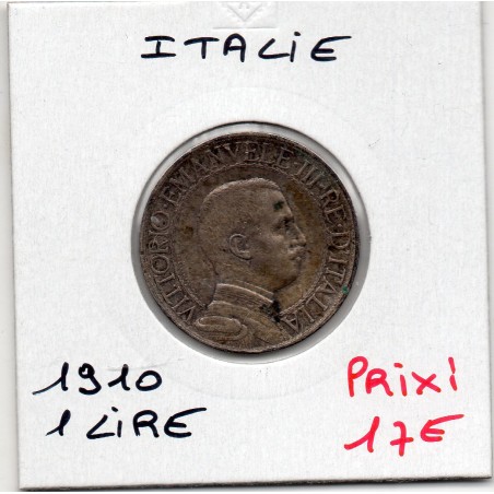 Italie 1 Lire 1910 TTB+, KM 45 pièce de monnaie