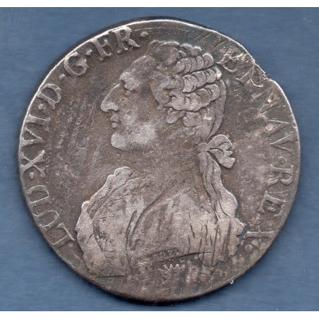 Ecu aux branches d'oliviers 1775 I Limoges Louis XVI pièce de monnaie royale