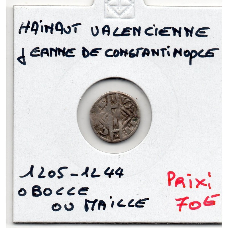 comté de hainaut Jeanne de Constantinople (1205-1244) Obole ou maille