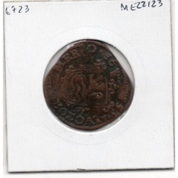 Provinces Unies Zeeland 1 Oord 1653 TB-, KM 15.2 pièce de monnaie