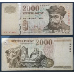 Hongrie Pick N°198c, TB Billet de banque de 2000 Forint 2010