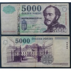 Hongrie Pick N°199a, TB Billet de banque de 5000 Forint 2008