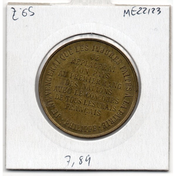 Médaille Philippe duc d'Orleans, 1899