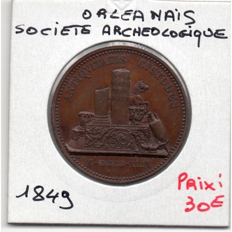 Médaille Orleanais, Société Archéologique, H.H. 1849