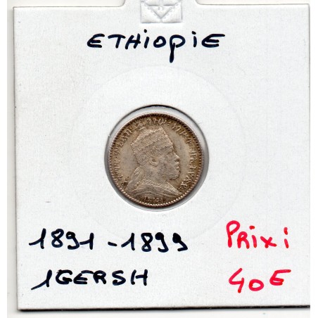 Ethiopie 1 Gersh 1891 - 1899 Sup+, KM 12 pièce de monnaie