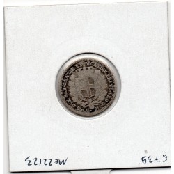 Italie Sardaigne 50 centesimi 1833 P ancre TB, KM 134 pièce de monnaie