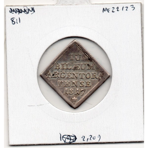 Alsace, Strasbourg tricentenaire de la réforme, (1817) 1/14 Thaler klippe