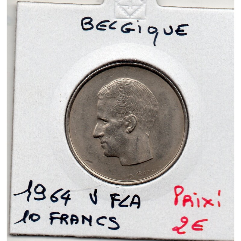 Belgique 10 Francs 1969 en Flamand SPL, KM 156 pièce de monnaie