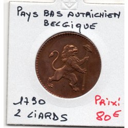 Pays-Bas Autrichiens Belgique 2 Liards 1790 TTB+, KM 45 pièce de monnaie