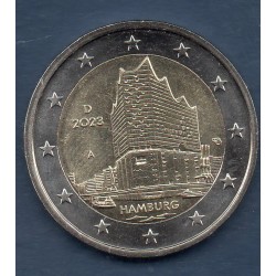 2 euro commémorative Allemagne 2023 philharmonie de l'Elbe piece de monnaie €