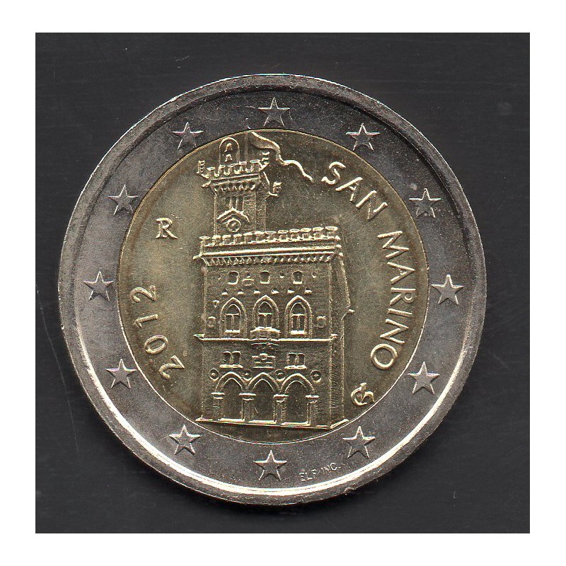 Pièce 2 euros BU Saint-Marin 2012