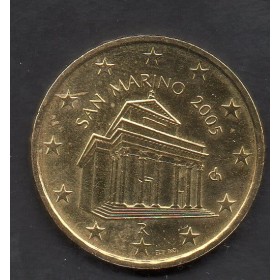 Pièce 10 centimes d'euro Saint-Marin 2005