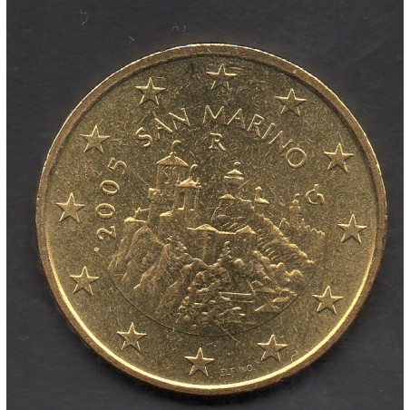 Pièce 50 centimes d'euro Saint-Marin 2005