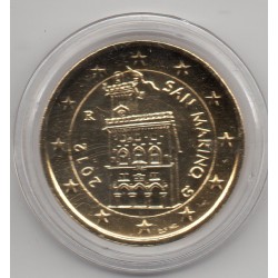 Pièce 2 euros plaquée or Saint-Marin 2012