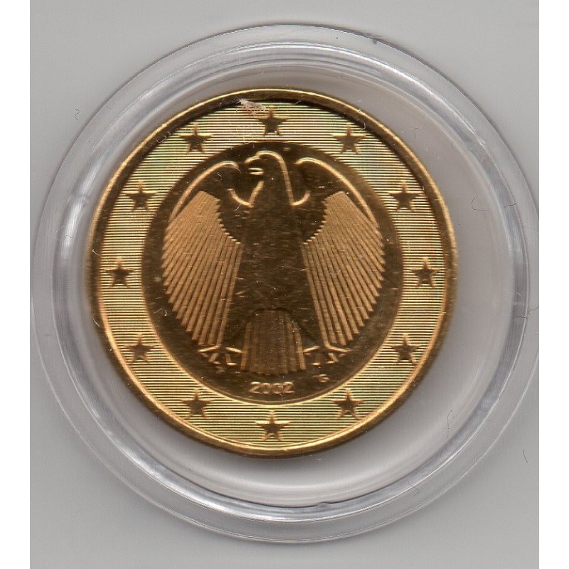 Pièce de 1 Euro Allemagne 2002 plaquée or