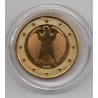 Pièce de 1 Euro Allemagne 2002 plaquée or