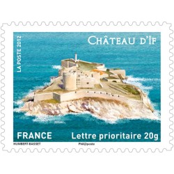 Autoadhésif Yvert No 722A Timbre Pro entreprise Chateau d'If papier blanc