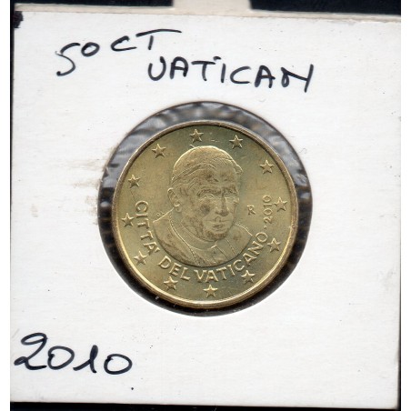 Pièce 50 centimes d'euro Vatican 2010 Benoit XVI