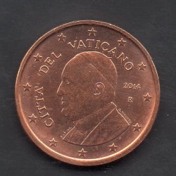 Pièce 1 centime d'euro Vatican 2014 BU François