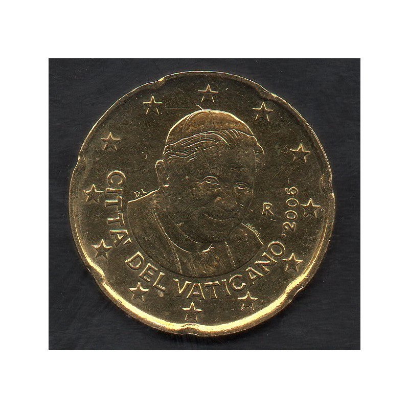 Pièce 20 centimes d'euro Vatican 2006 Benoit XVI