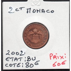 Pièce 2 centimes d'euro Monaco 2002