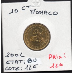 Pièce 10 centimes d'euro Monaco 2002