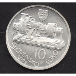 Pièce de 10 Euros Slovaquie 2009 Aurel Stodola