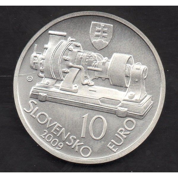 Pièce de 10 Euros Slovaquie 2009 Aurel Stodola