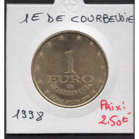 1 Euro de Courbevoie 1998 piece de monnaie € des villes